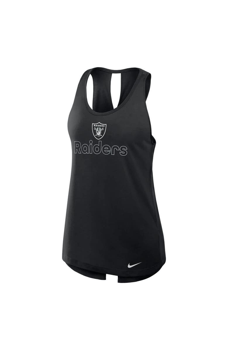 Nike Women's Nike Black Las Vegas Raiders Crossback Performance Tank Top, Alternate, color, Black