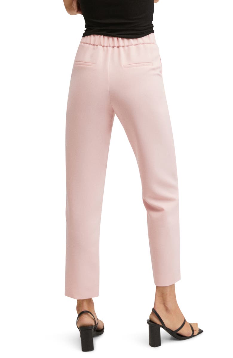 MANGO Button Detail Crop Pants, Alternate, color, 