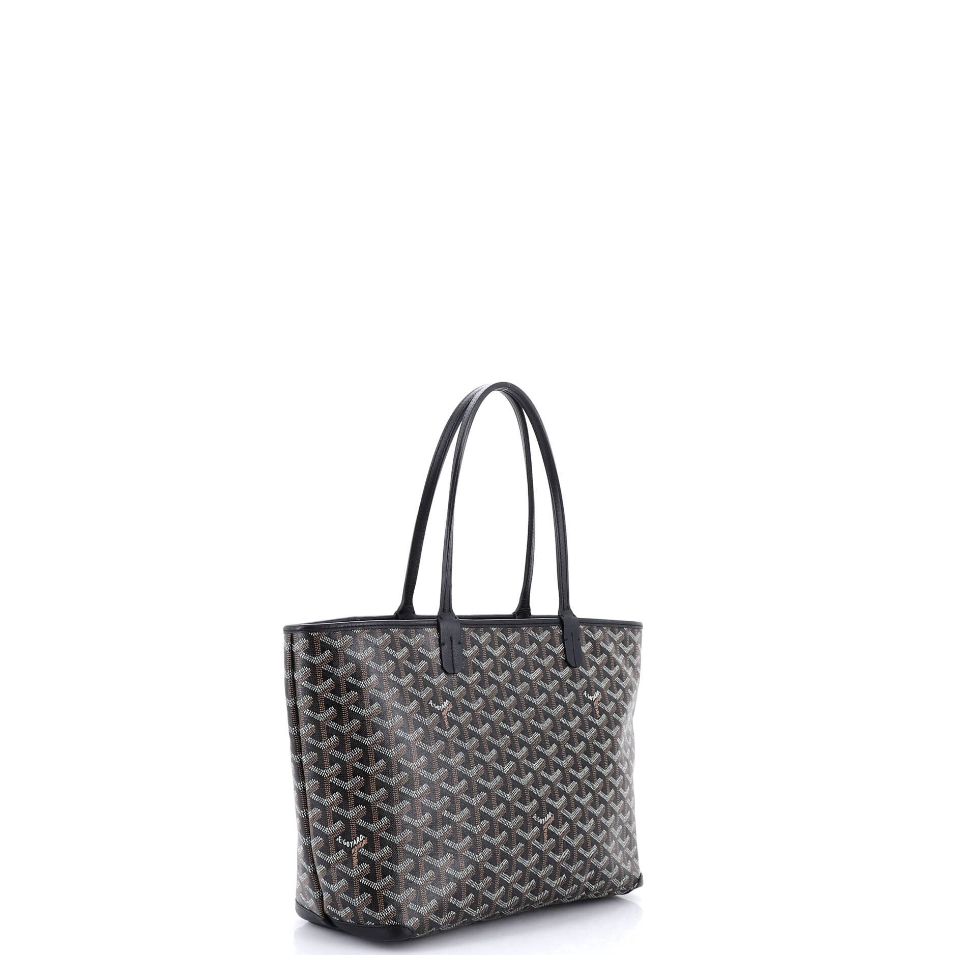 Pre-Owned Goyard Artois Tote Coated Canvas PM, Alternate, color, Black