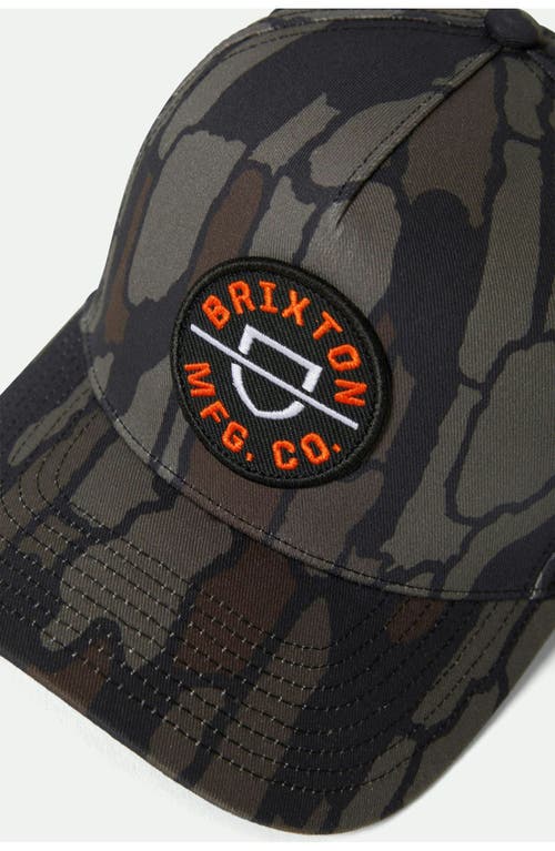 Brixton Crest X Mp Snapback Baseball Cap In Black
