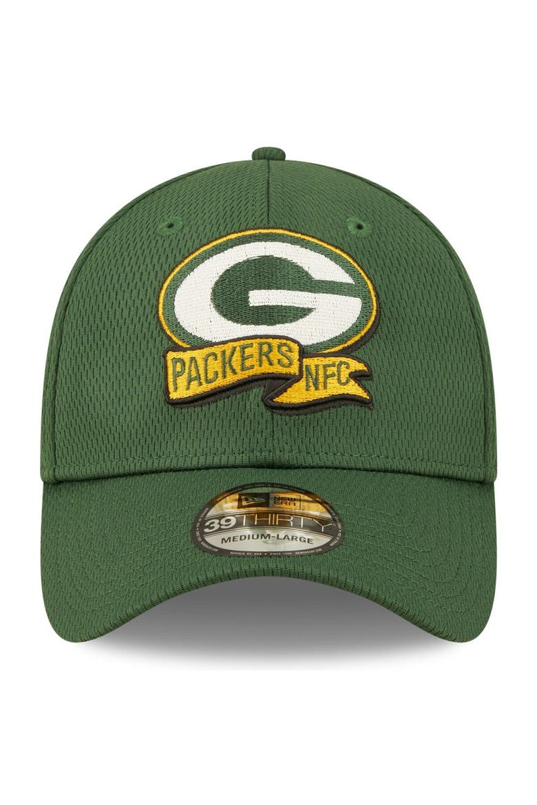 Men's New Era Green Green Bay Packers 2022 Sideline 39THIRTY Coaches Flex Hat, Alternate, color, Green
