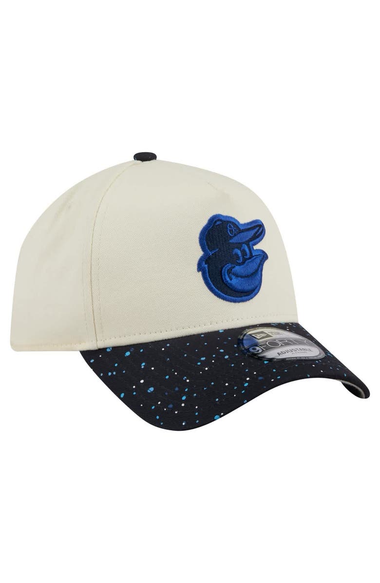 New Era Men's New Era Cream Baltimore Orioles Speckle A-Frame 9FORTY Adjustable Hat, Alternate, color, Cream