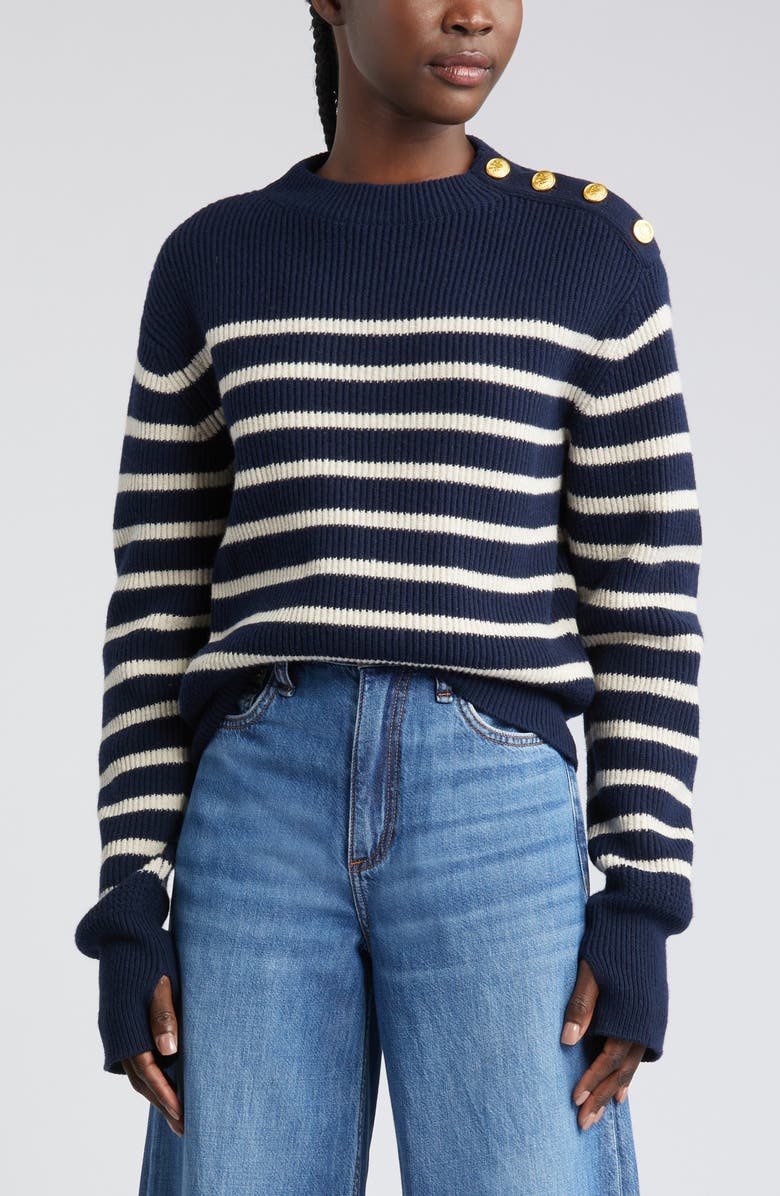 rag & bone Nancy Stripe Sweater, Alternate, color, 
