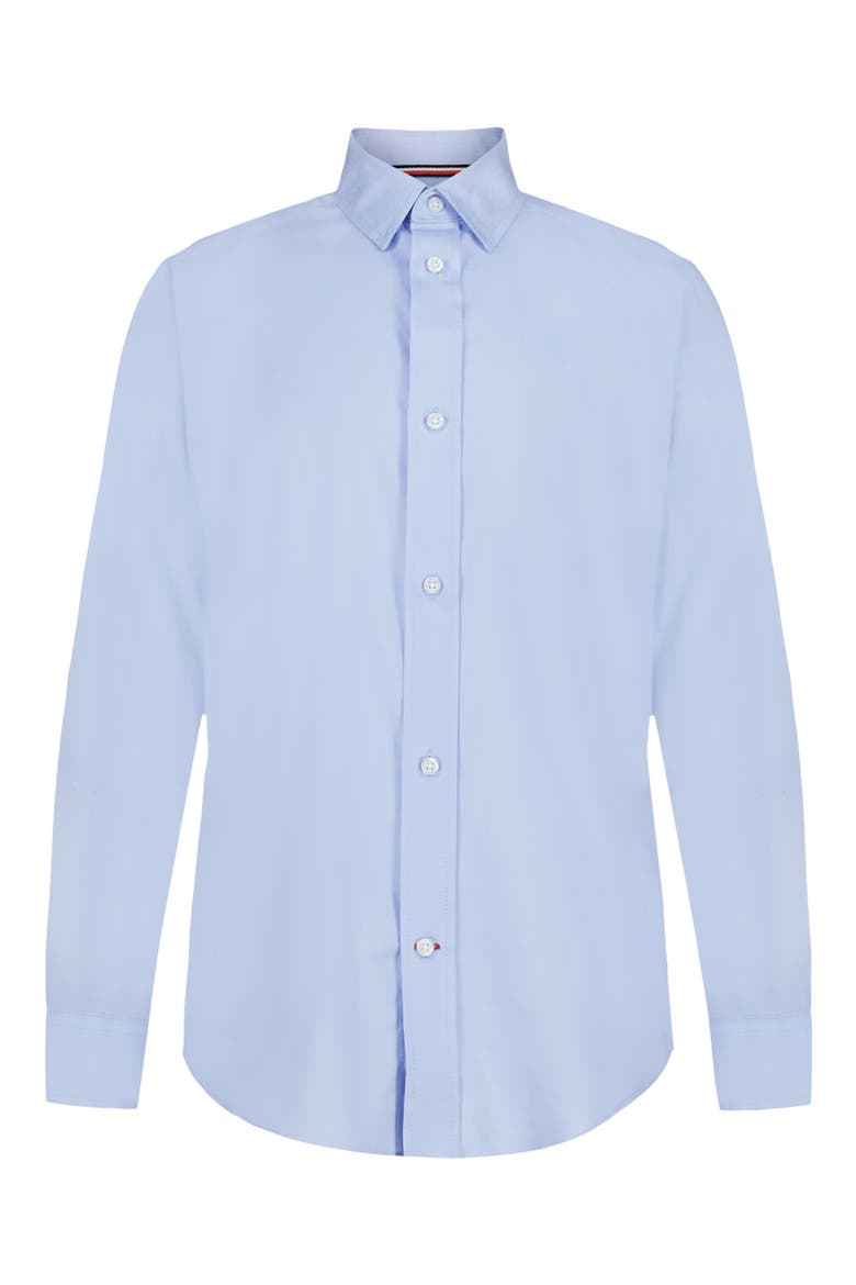 Kids' Stretch Twill Dress Shirt, Main, color, WINDSURFER