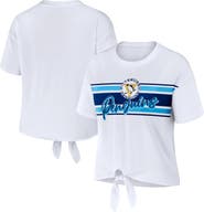 WEAR by Erin Andrews Women's WEAR by Erin Andrews White Pittsburgh Penguins Front Knot T-Shirt