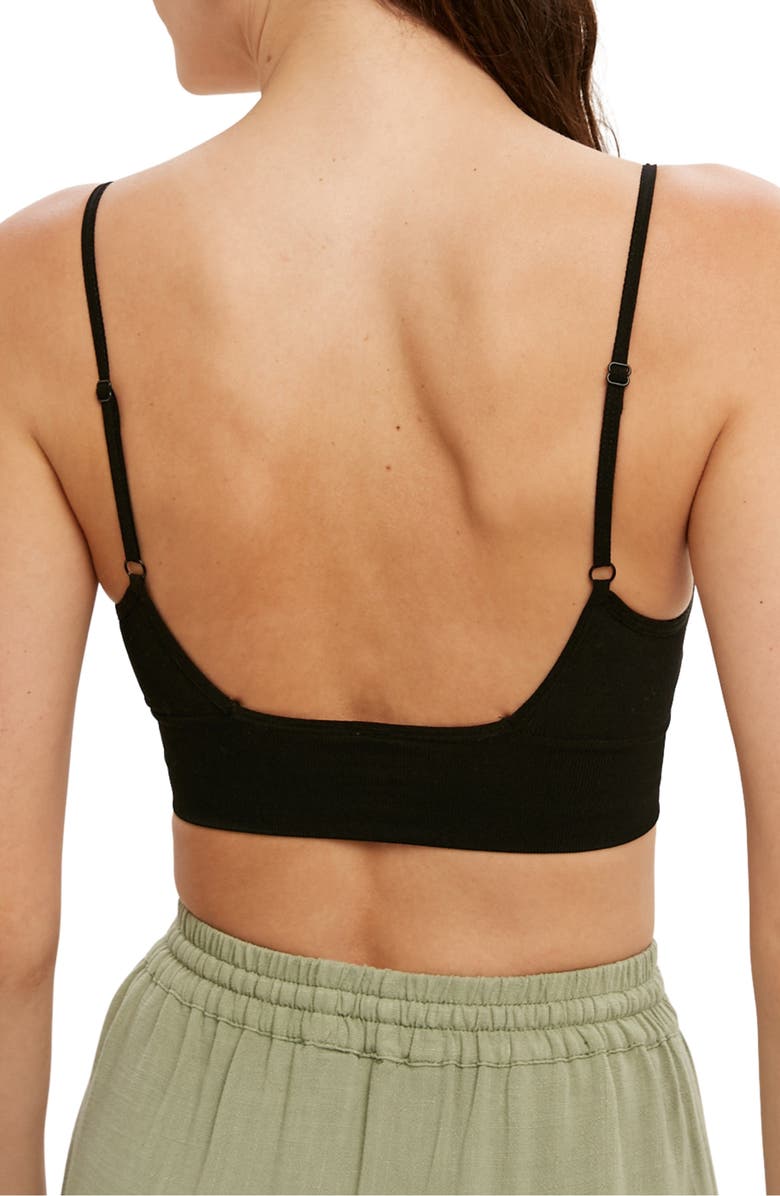 WISHLIST Seamless Bralette, Alternate, color, Black