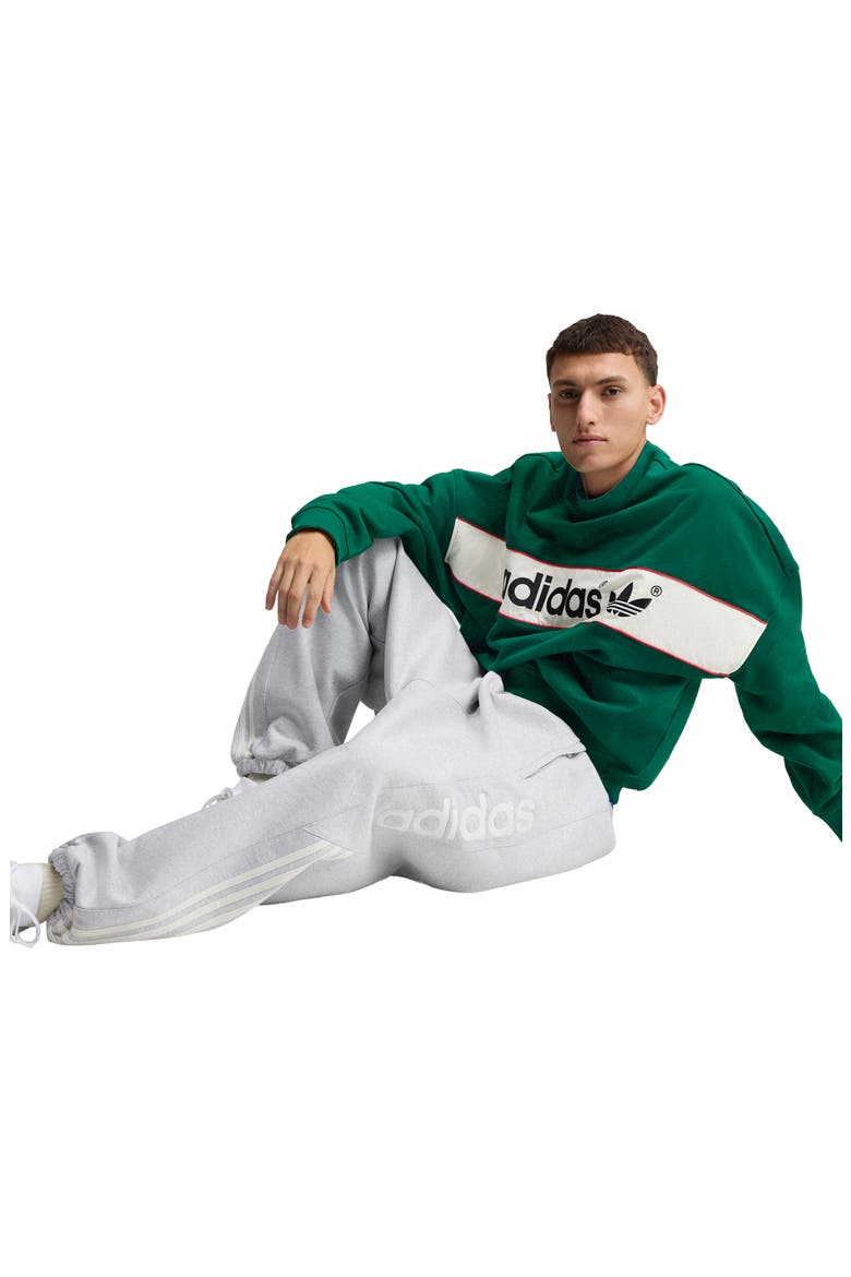 Graphic Crewneck Sweatshirt, Alternate, color, DARK GREEN