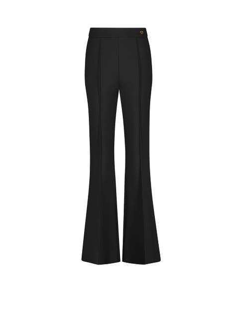 Lola High Density Crepe Stretch Cropped Flare Trouser