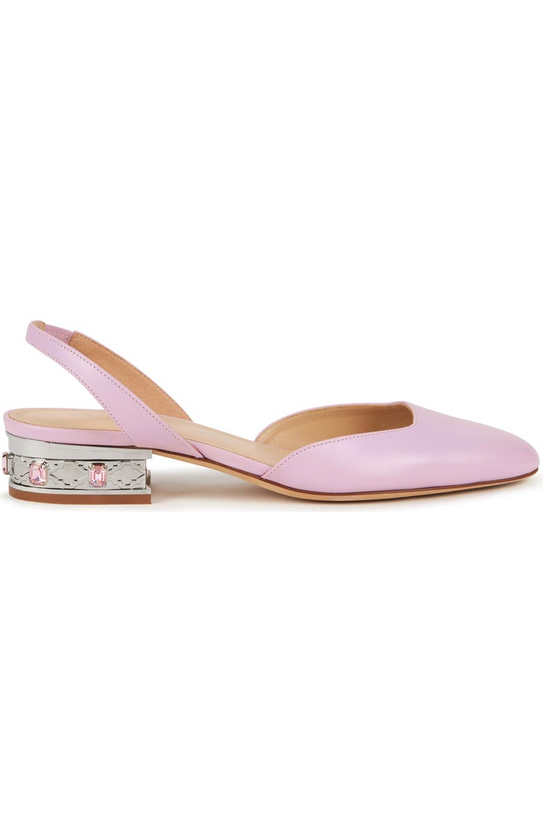AIMEE ANN LOU Izella Slingback in Leather, Alternate, color, Pink