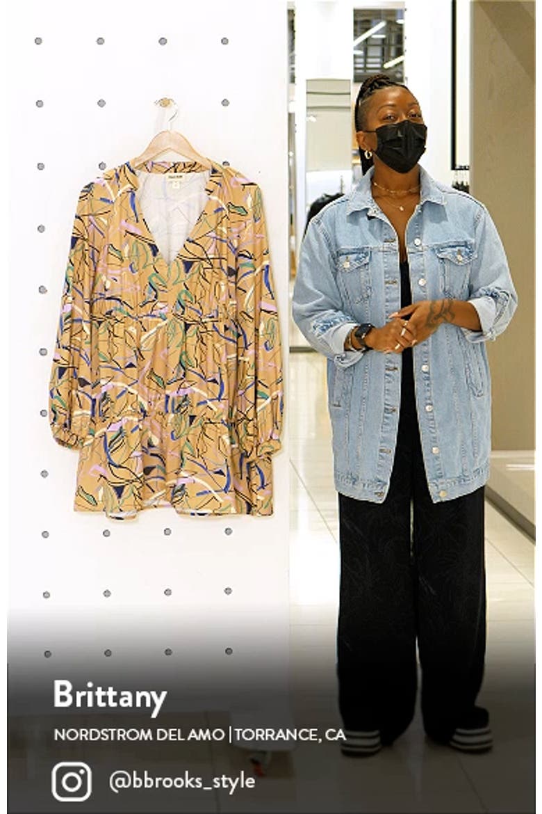 Long Sleeve Tiered Babydoll Dress video