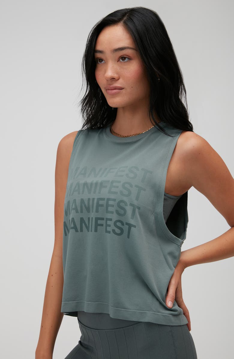 Spiritual Gangster Manifest Active Flow Graphic Tank, Alternate, color, 