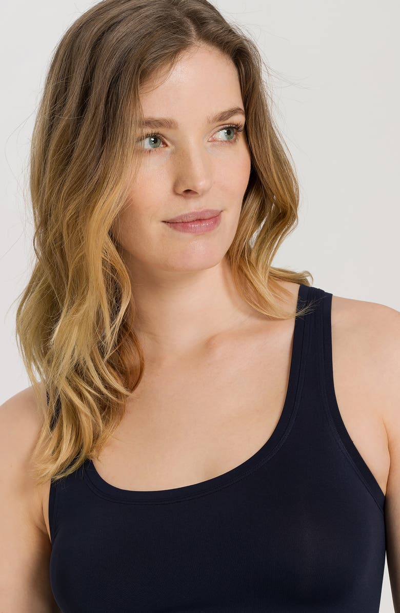 Hanro Touch Feeling Tank, Alternate, color, Deep Navy