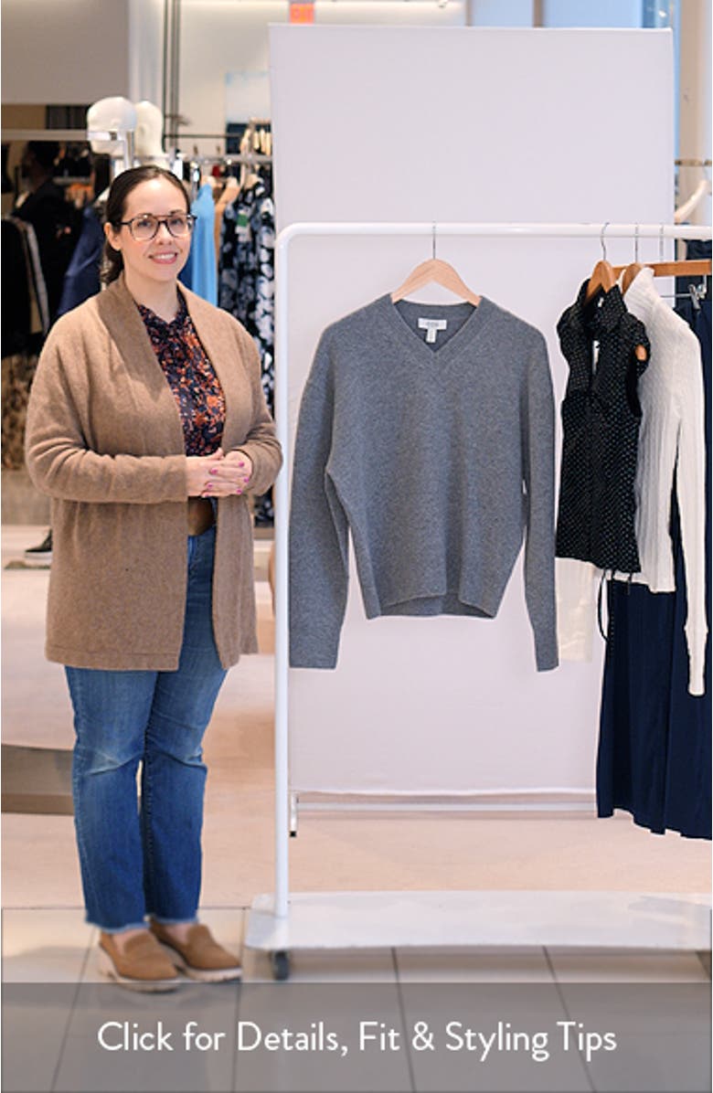 Wool Blend V-Neck Sweater, sales video thumbnail