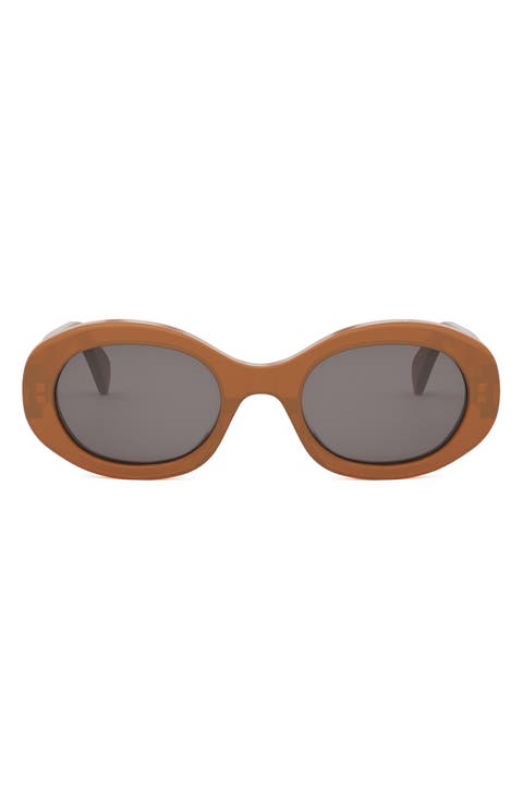 Triomphe 52mm Oval Sunglasses