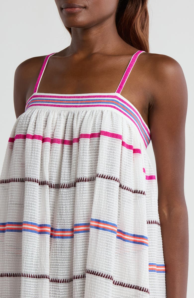 lemlem Eda Stripe Cover-Up Sundress, Alternate, color, Zelele Orchid