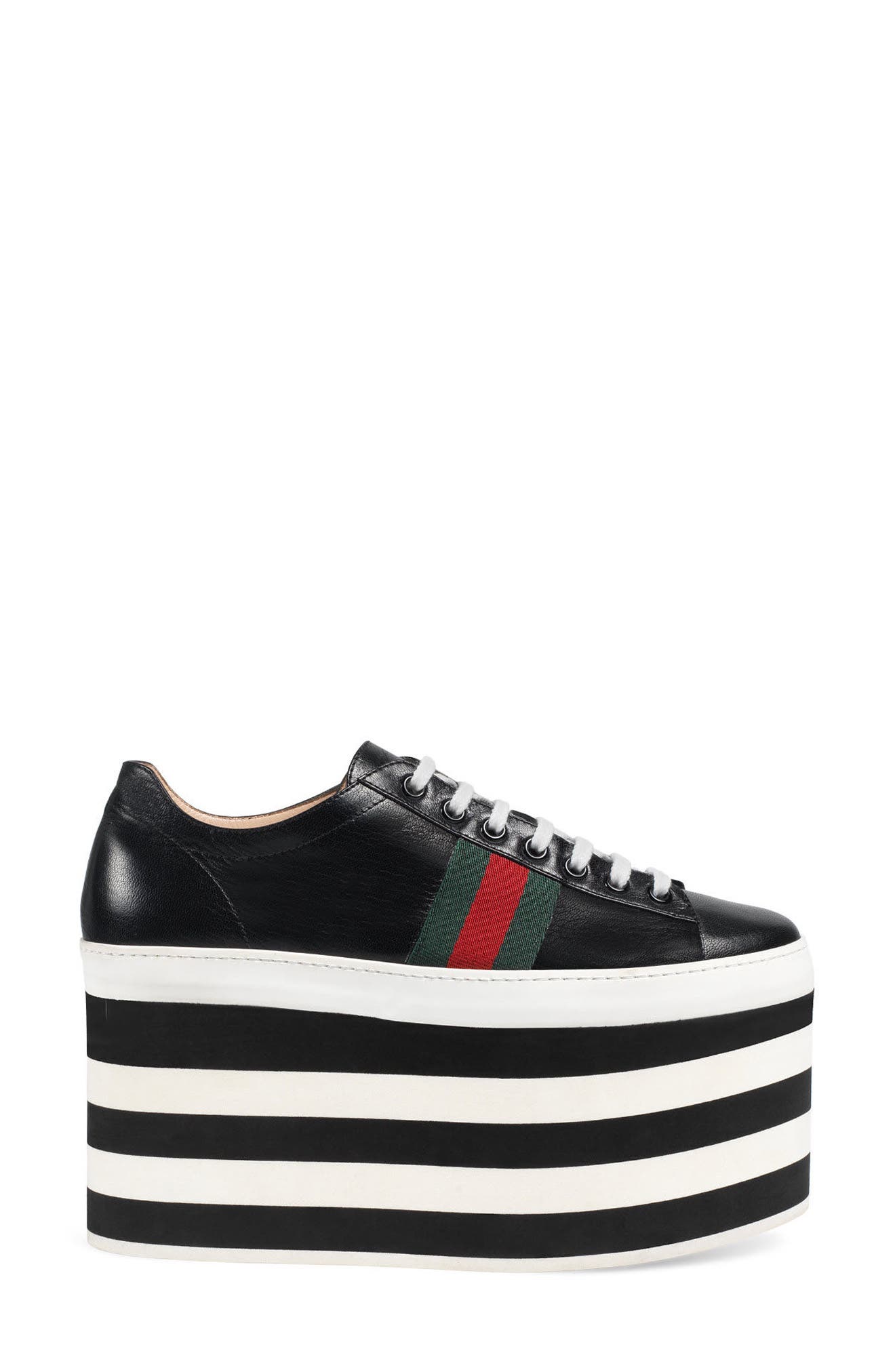 Gucci Peggy Platform Sneaker, Alternate, color, 