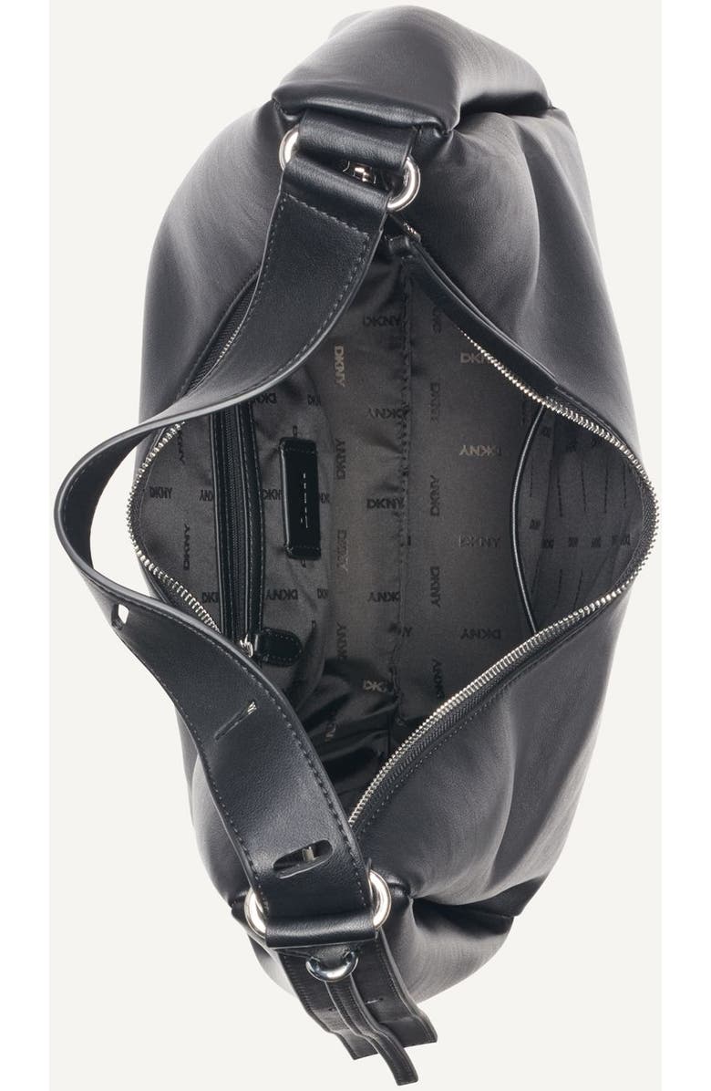 DKNY Elicia Large Hobo, Alternate, color, Black/Silver