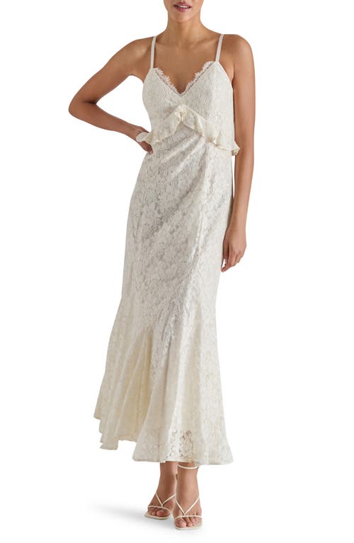 Steve Madden Gracie Lace Mermaid Dress In Neutral