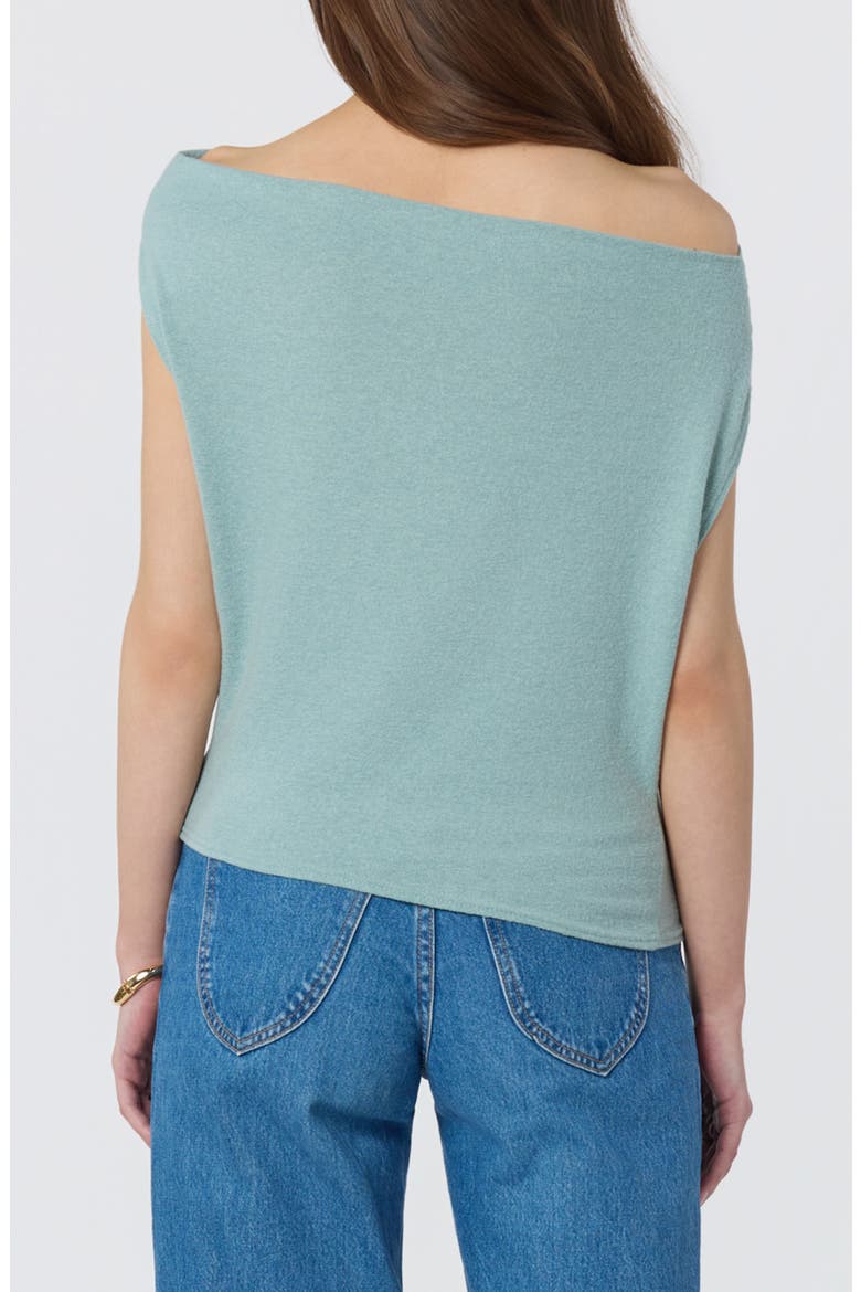 Off the Shoulder Knit Top, Alternate, color, SEAFOAM