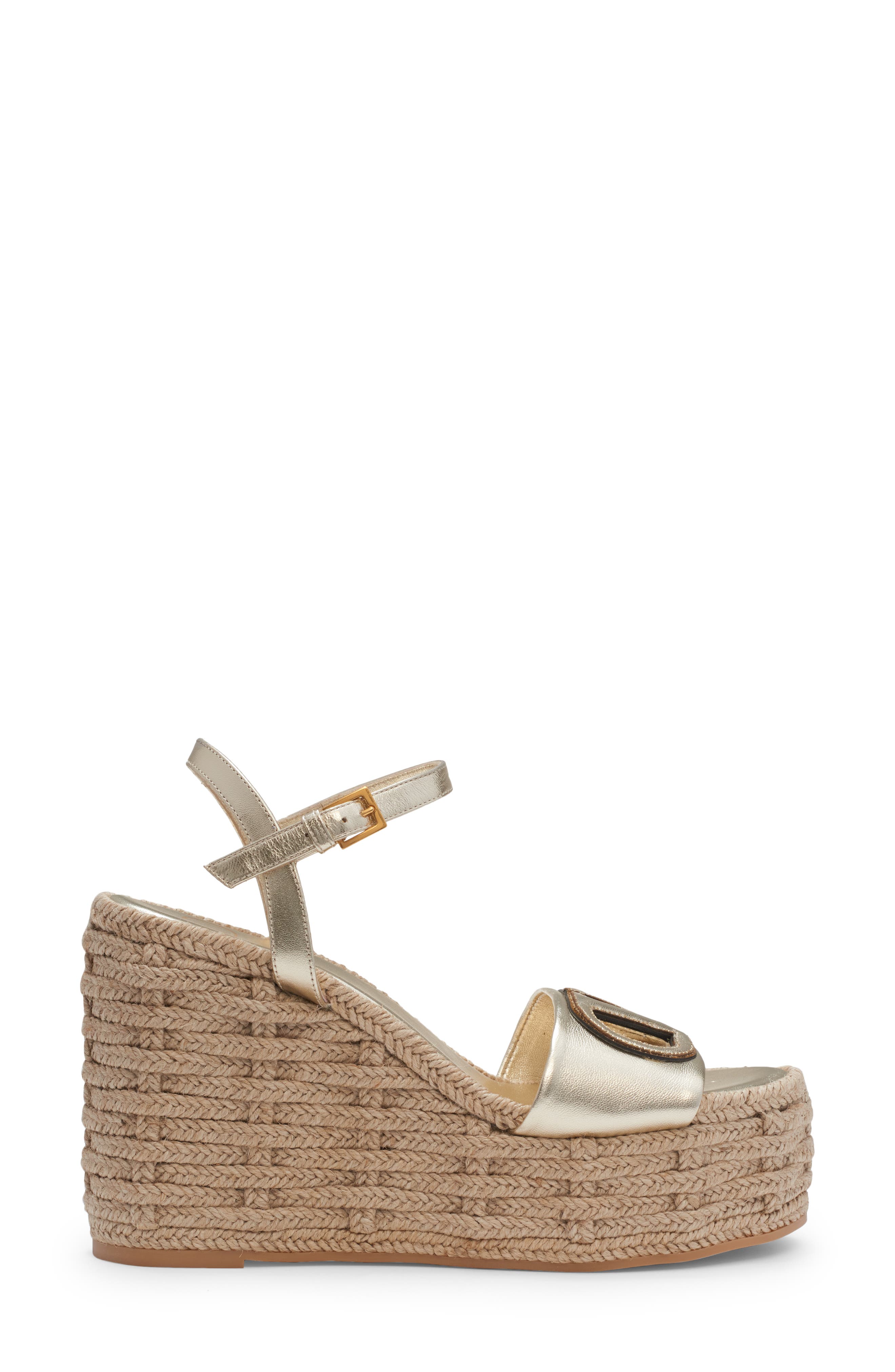 Valentino Garavani VLOGO Espadrille Wedge Sandal, Alternate, color, 