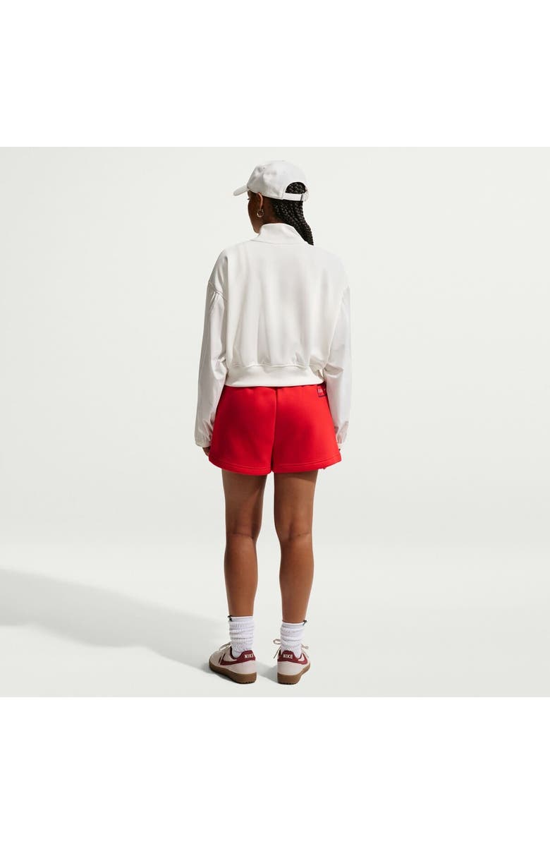 Nike Women's Nike Red USMNT 2026 Phoenix Fleece High-Waisted Shorts, Alternate, color, Red