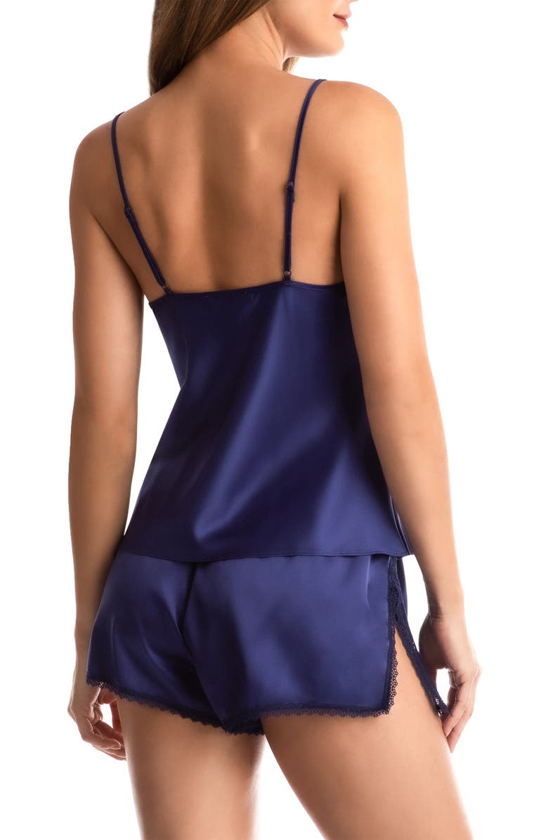 In Bloom by Jonquil Bailey Lace & Satin Short Pajamas, Alternate, color,