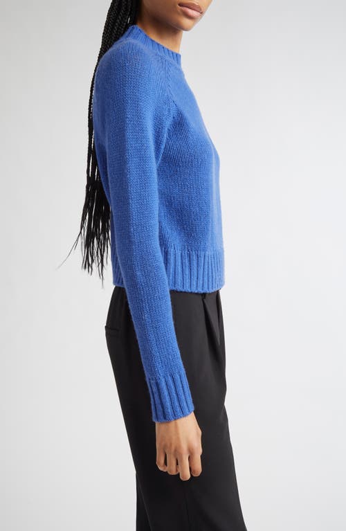Vince Raglan Sleeve Wool & Cashmere Crewneck Sweater In Blue