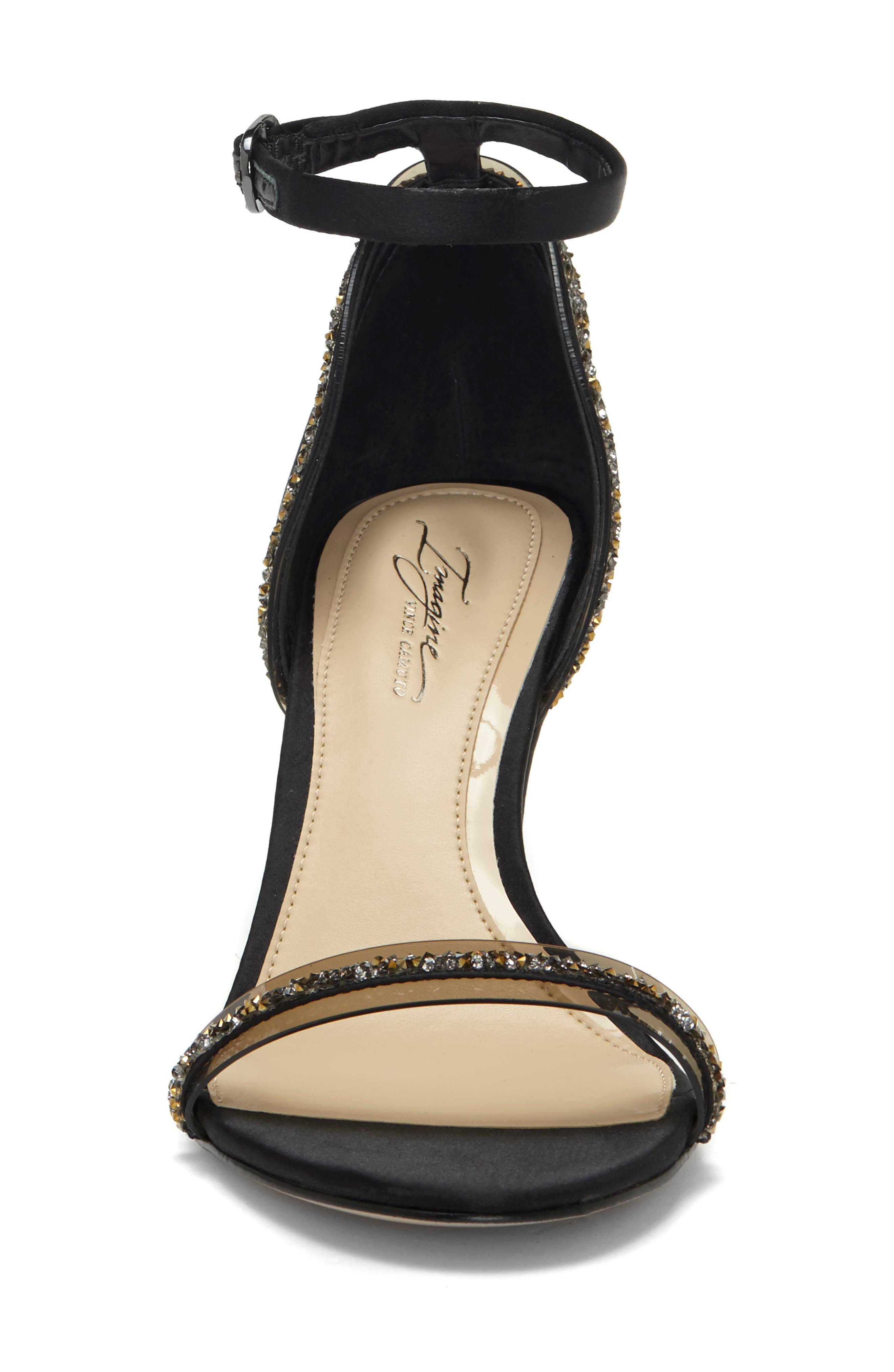 Imagine by Vince Camuto Phillipa Crystal Embellished Clear Sandal, Alternate, color, 