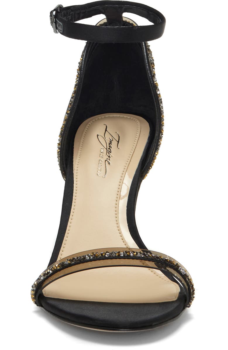 Imagine by Vince Camuto Phillipa Crystal Embellished Clear Sandal, Alternate, color,
