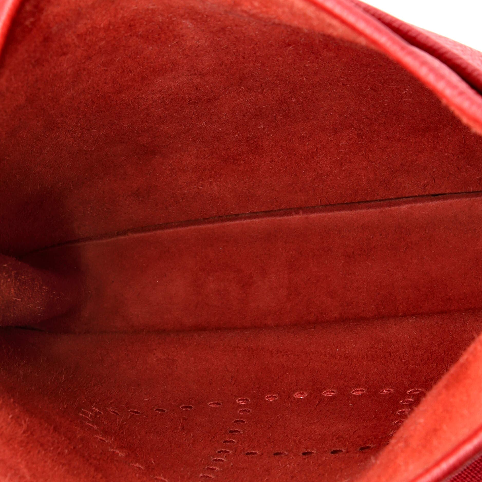 Pre-Owned Hermes Evelyne Bag Gen III Clemence PM, Alternate, color, Rouge Garance