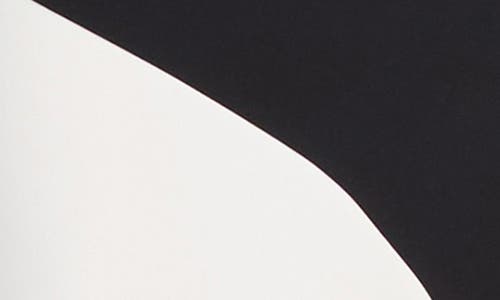 Donna Morgan Colorblock Sleeveless A-line Dress In Black/ivory