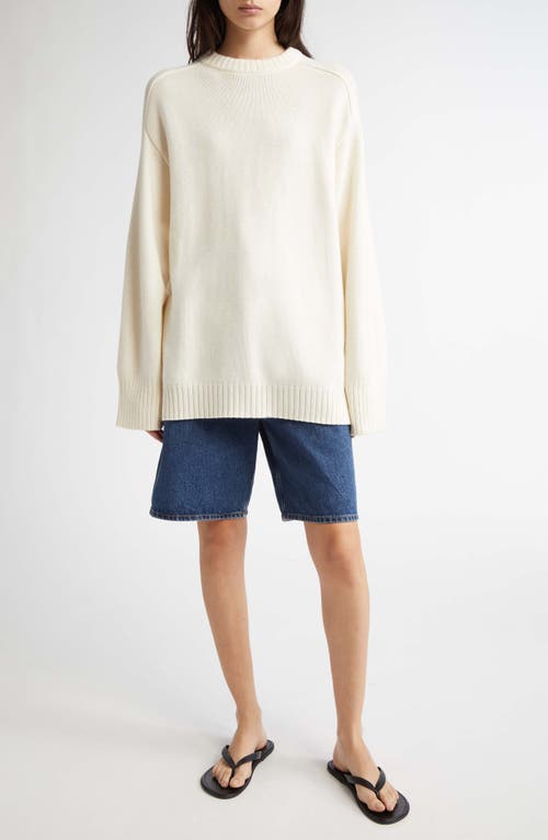 LOULOU STUDIO LOULOU DE SAISON SAFI STEP HEM WOOL & CASHMERE SWEATER