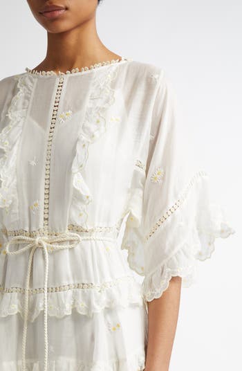 【Zimmermann】ACACIA EMBROIDERED MIDI DRESS 刺繍ミディドレス Zimmermann Dresses | Australian Designer Collection | Coveti