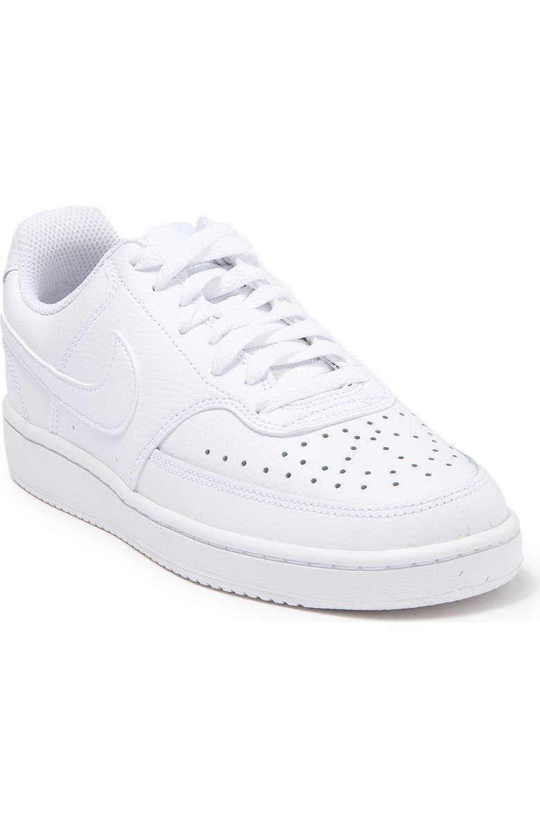 Nike Court Vision Low Sneaker, Alternate, color, 100 White/White/White
