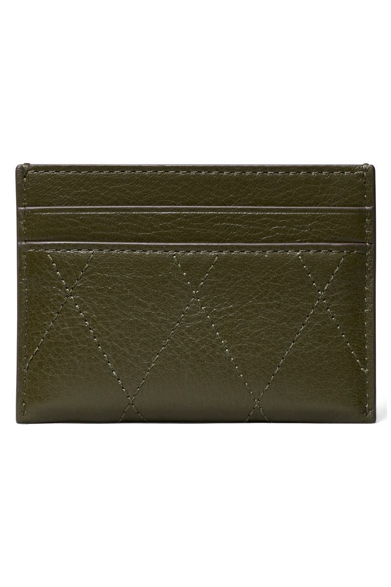 Charlie Quilted Leather Card Case, Alternate, color, LECCIO