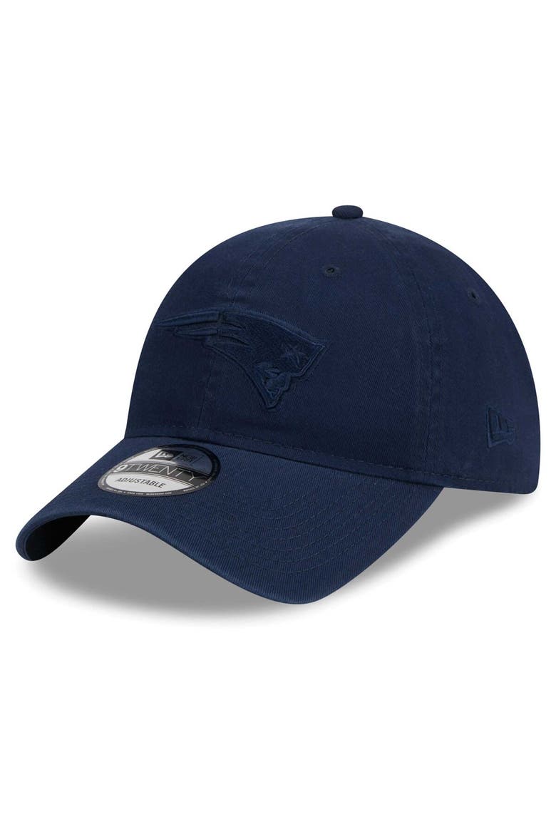 Men's New Era Navy New England Patriots Color Pack 9TWENTY Adjustable Hat, Main, color, Navy