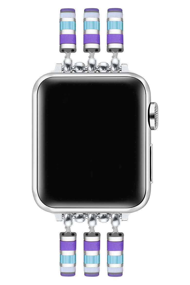 Slim 38mm Apple Watch® Bracelet Watchband, Alternate, color, BLUE