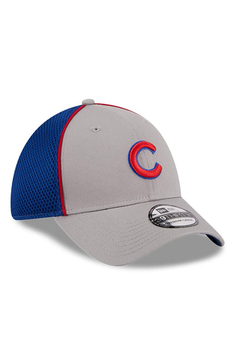 New Era Men's New Era Gray Chicago Cubs Pipe 39THIRTY Flex Hat, Alternate, color, 