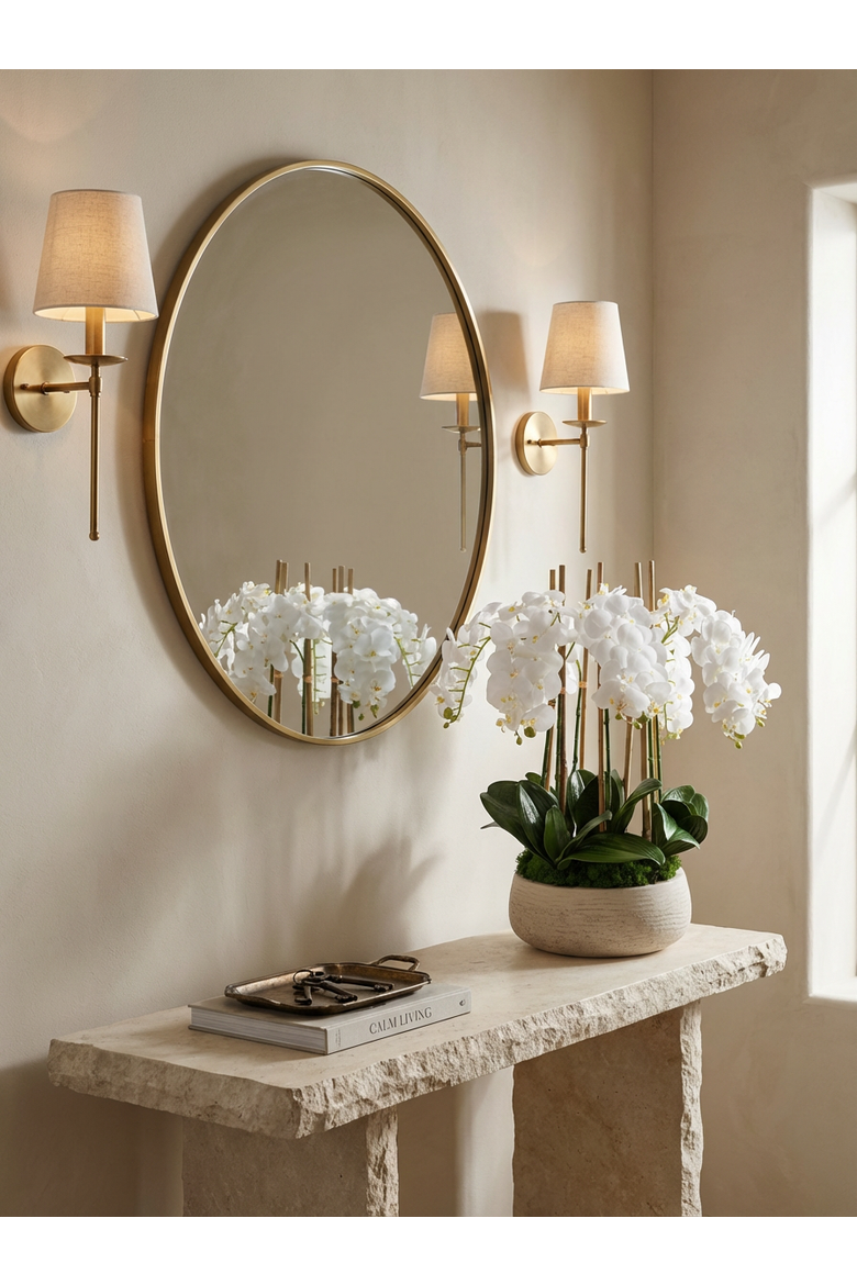 Briar RealTouch Orchid Arrangement, Alternate, color, Snow