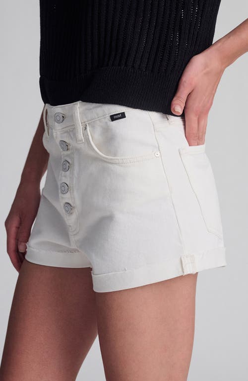 Mavi Jeans Fiora '90s Cuffed Denim Shorts In White