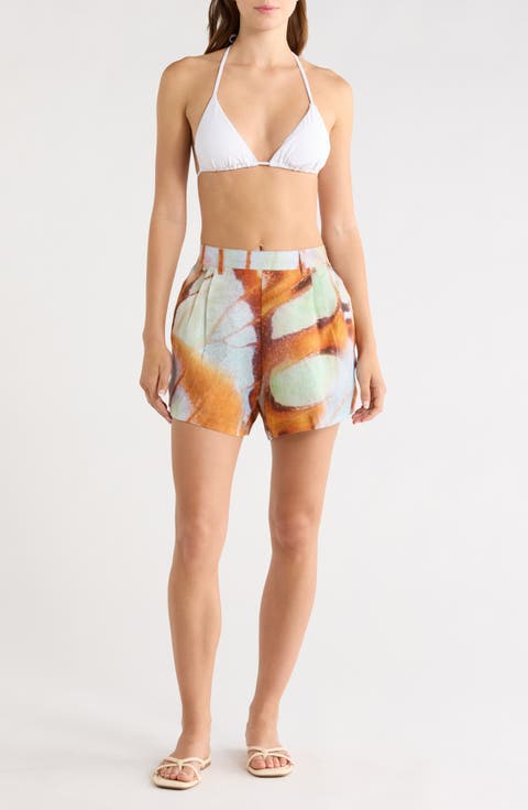 The Getaway Linen Cover-Up Shorts
