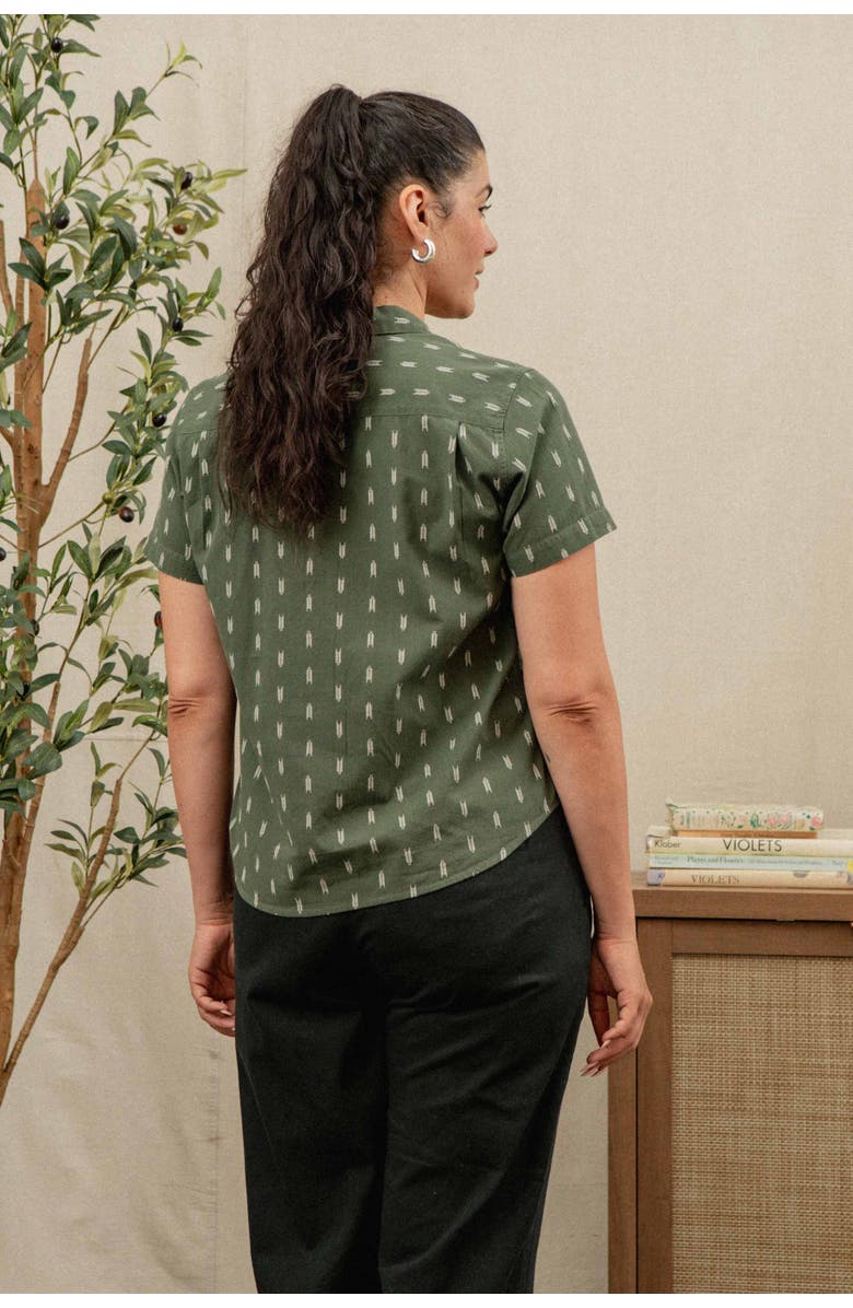 Bridge & Burn Wren Shirt, Alternate, color, Thyme Arrows