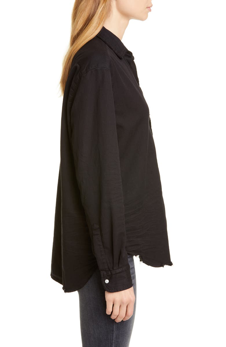 Frank & Eileen Eileen Relaxed Button-Up Shirt, Alternate, color, Washed Black Denim