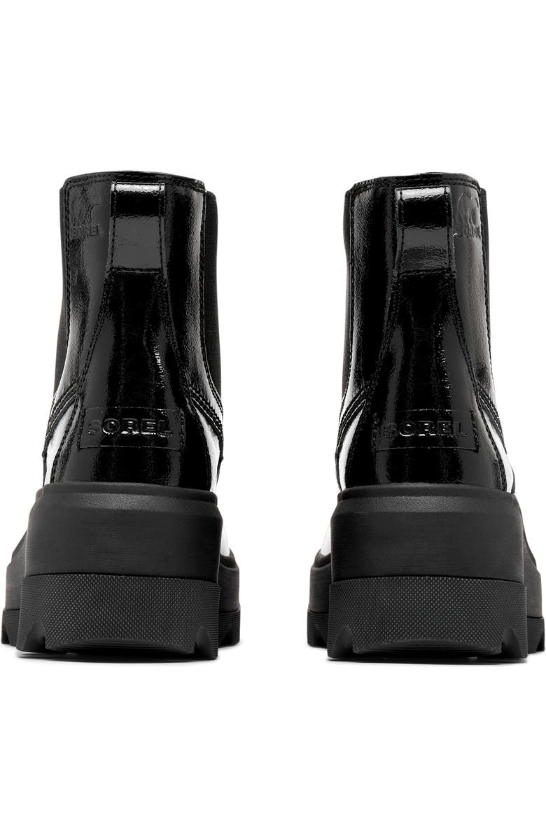 SOREL Joan FRWD Waterproof Chelsea Boot, Alternate, color, Black/ Black