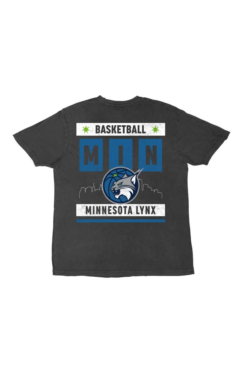Stadium Essentials Unisex Stadium Essentials Heather Black Minnesota Lynx Relaxed Fit Big Shot Vintage Wash T-Shirt, Alternate, color, Heather Black