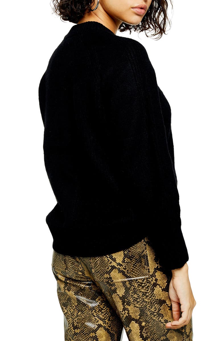 Topshop Crewneck Sweater, Alternate, color,