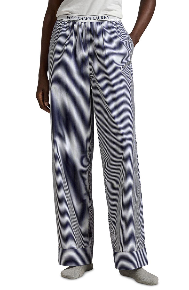 Polo Ralph Lauren Stripe Cotton Pajama Pants, Main, color, Polo Ralph Lauren Stripes