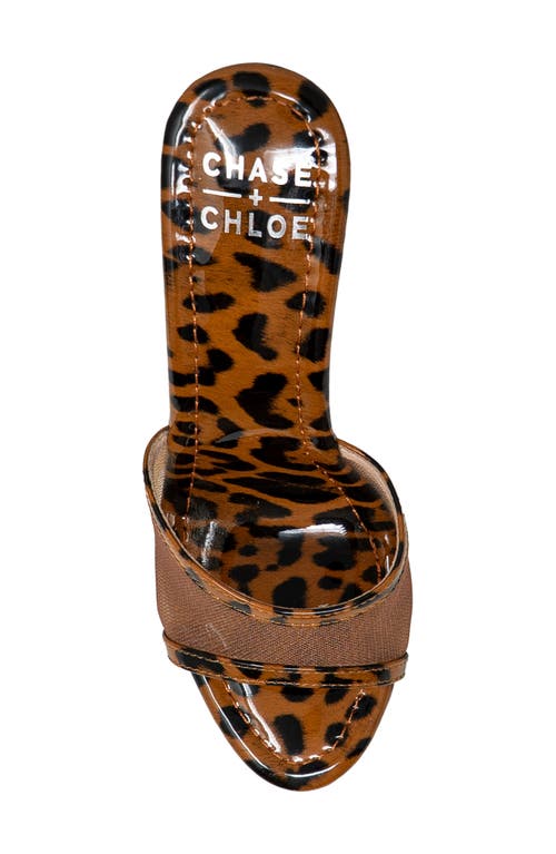 Chase & Chloe Chase And Chloe Mesh Strap Platform Sandal In Multi