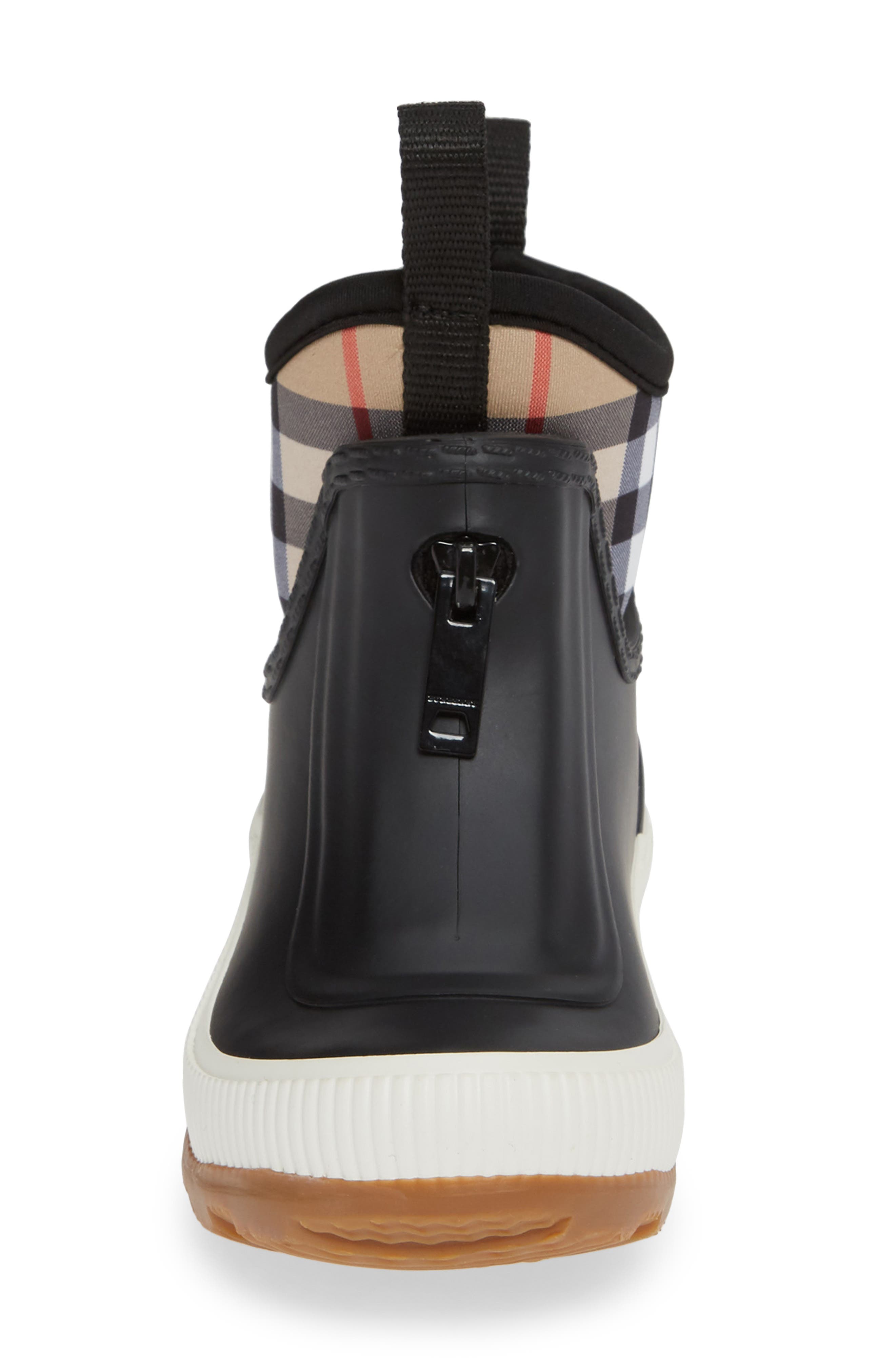 Burberry Flinton Waterproof Rain Boot, Alternate, color, 
