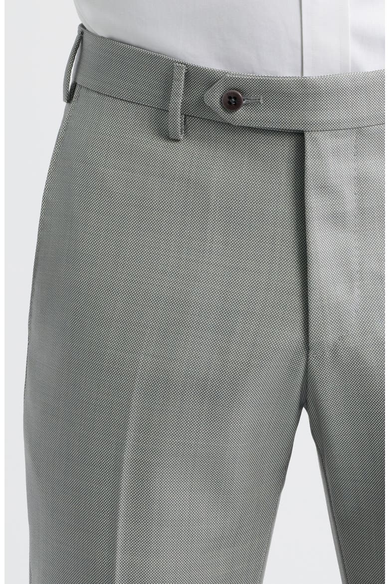 Parker Flat Front Wool Dress Pants, Alternate, color, LIGHT GREY